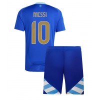 Argentína Lionel Messi #10 Vonkajší Detský futbalový dres Copa America 2024 Krátky Rukáv (+ trenírky)